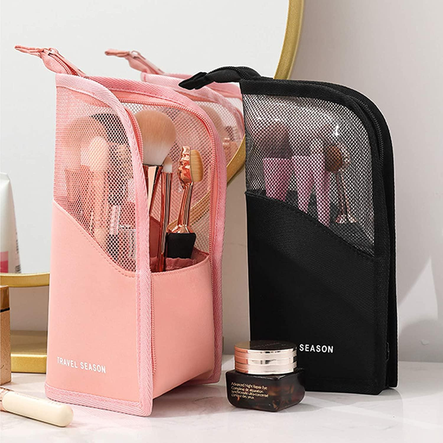 Makeup Bag for Travel - Black