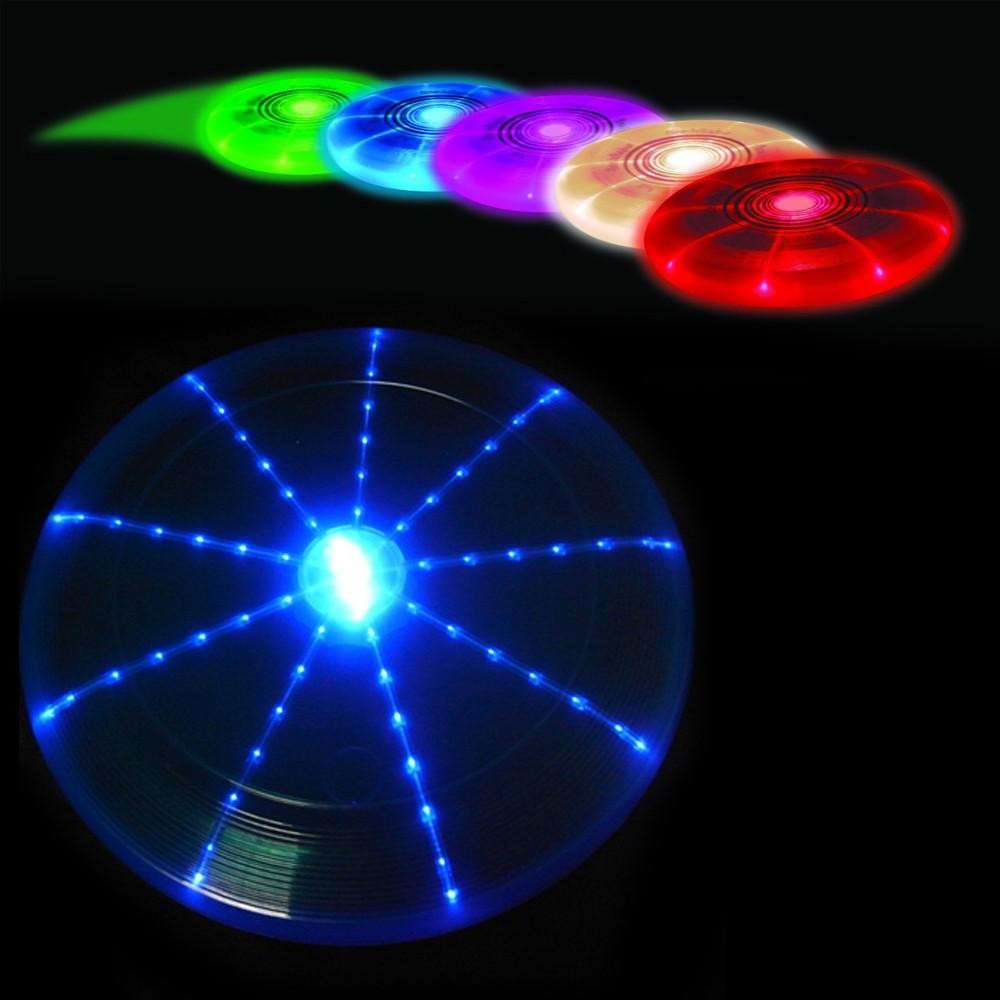Frisbee avec éclairage LED - 7 couleurs