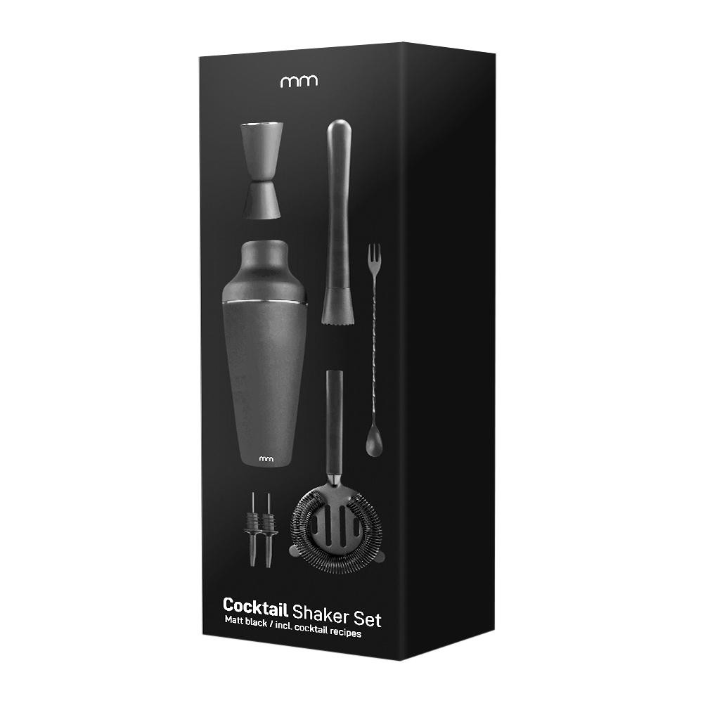 Cocktail Shaker Set - Mattschwarz