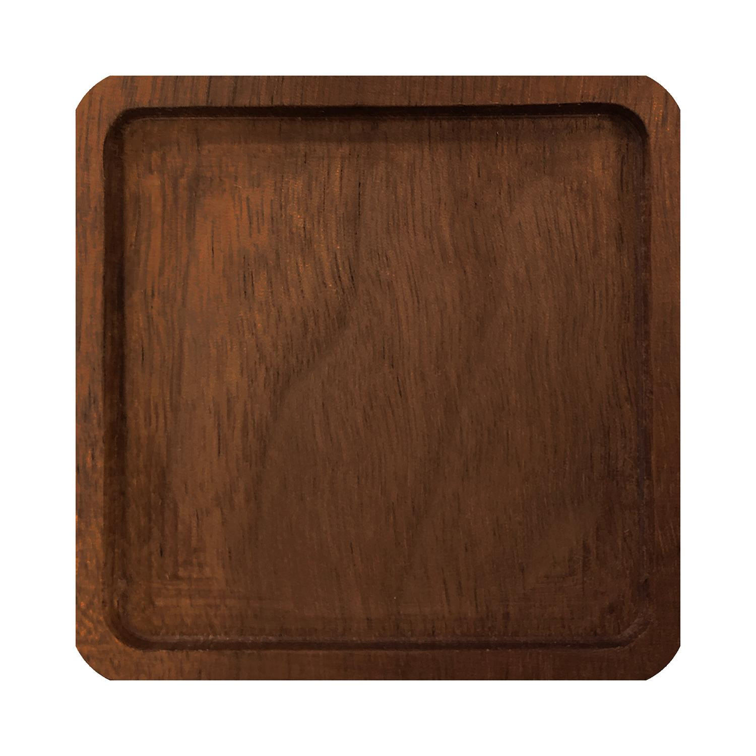 Coaster, Dark Wood - Square - No. 3