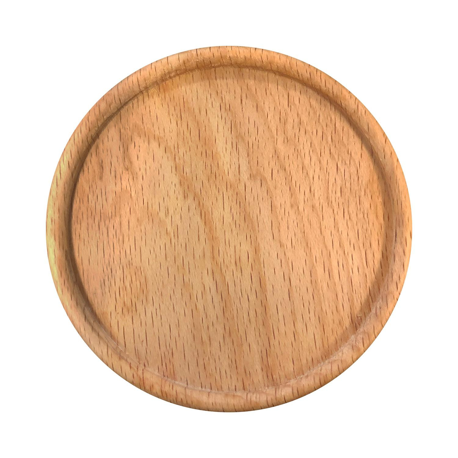 Untersetzer, Helles Holz - Rund - Nr. 2
