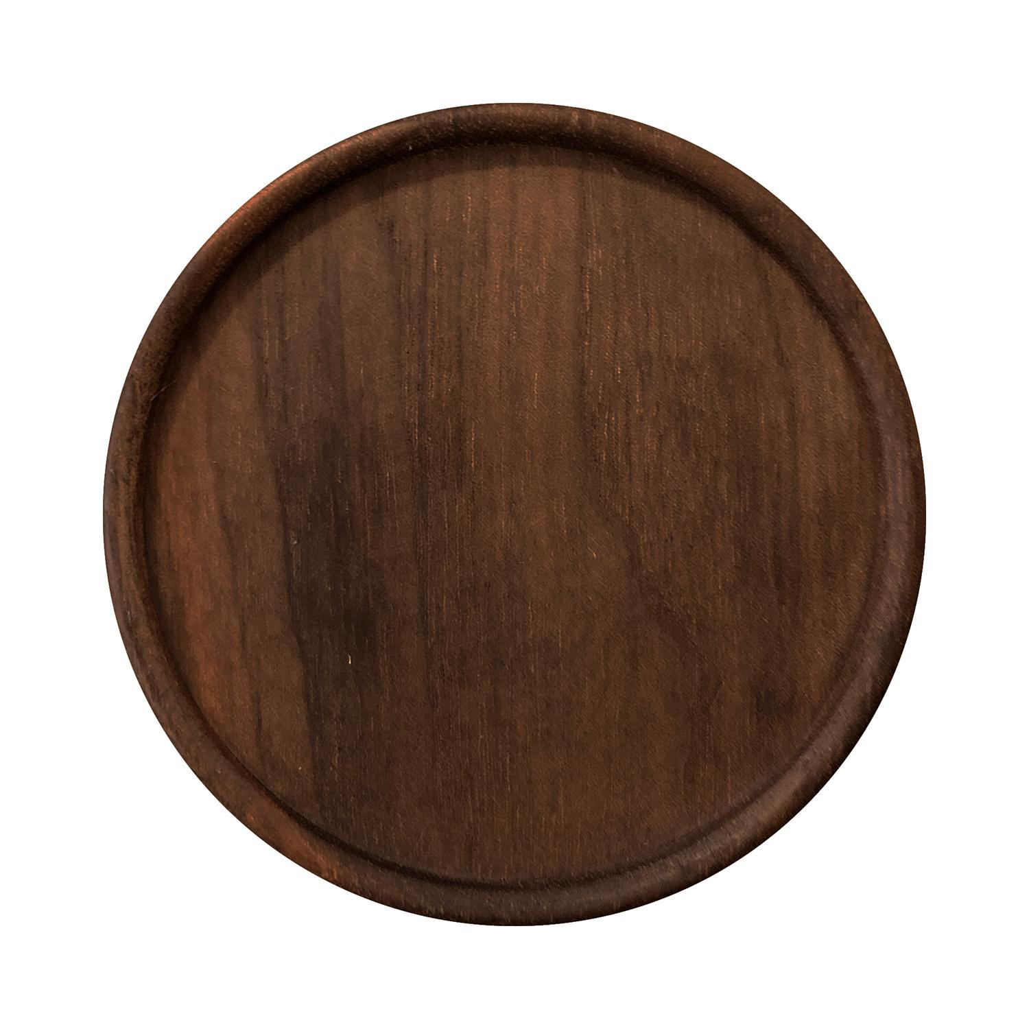 Coaster, Dark Wood - Round - No. 2