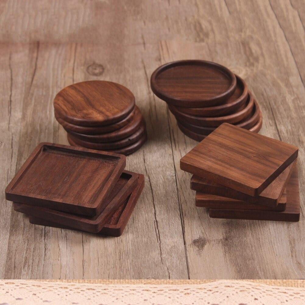 Coaster, Dark Wood - Square - No. 3