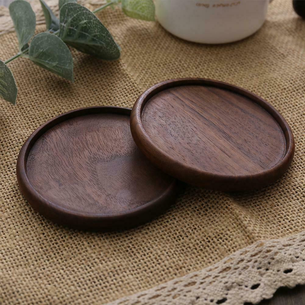 Coaster, Dark Wood - Round - No. 2