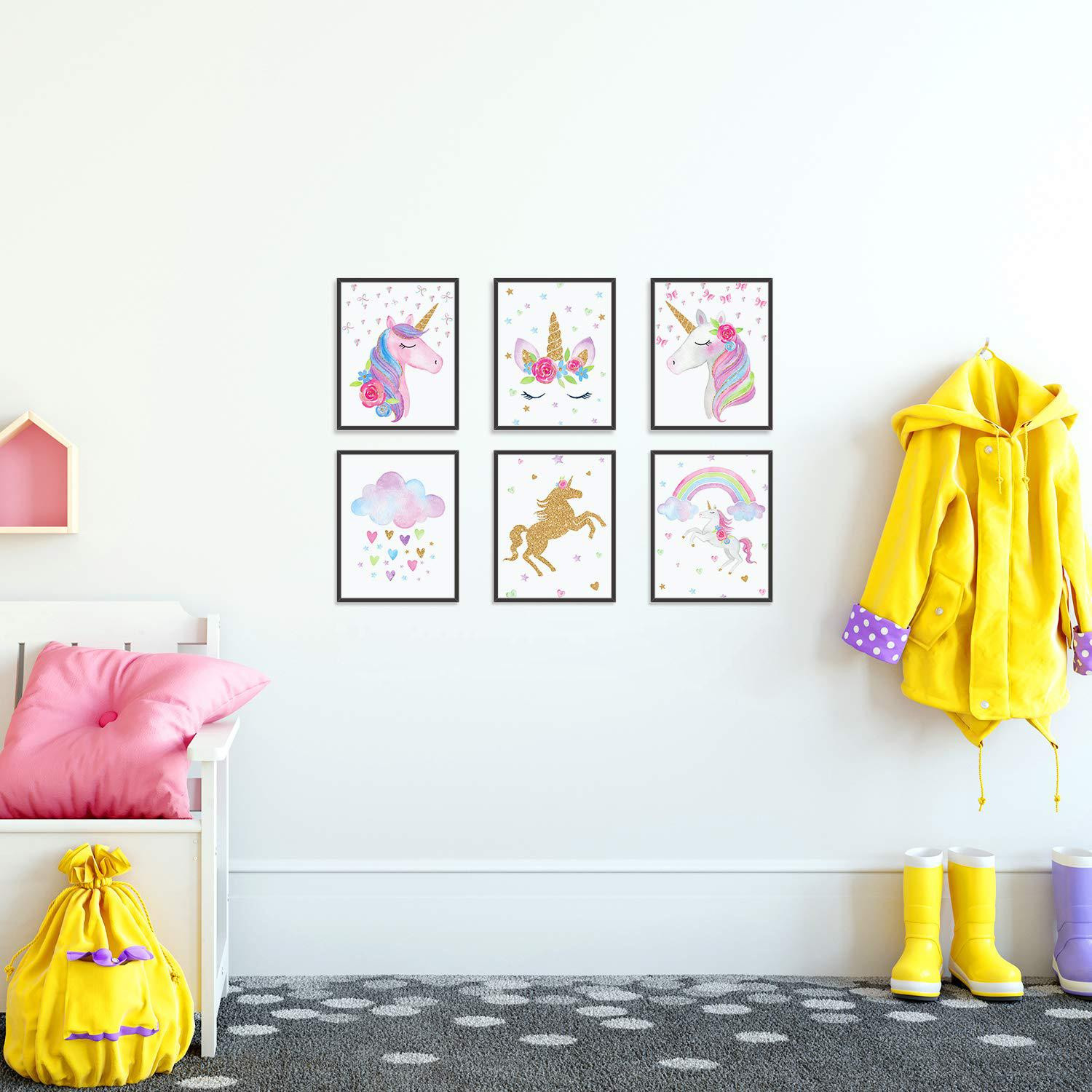 6x Canvas Posters - Unicorn