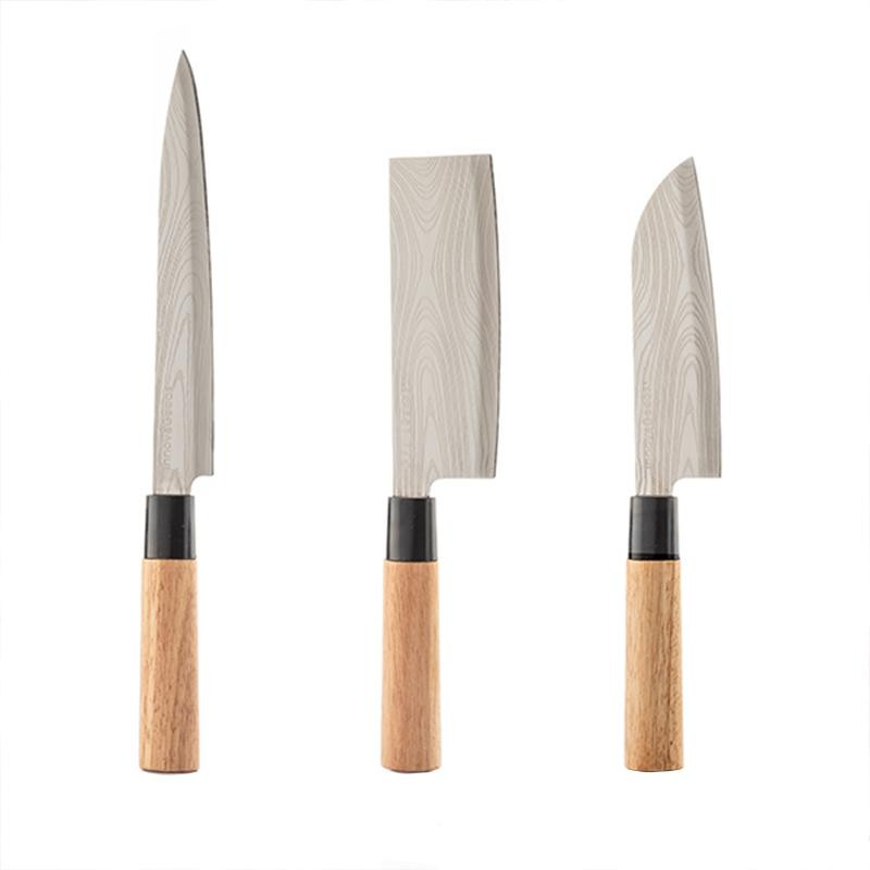 3x Knives with Case