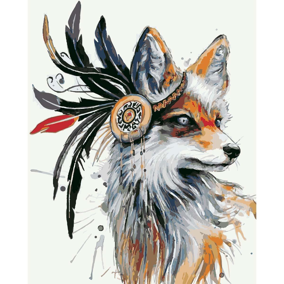 Canvas Poster, Fox - 60 x 75 cm
