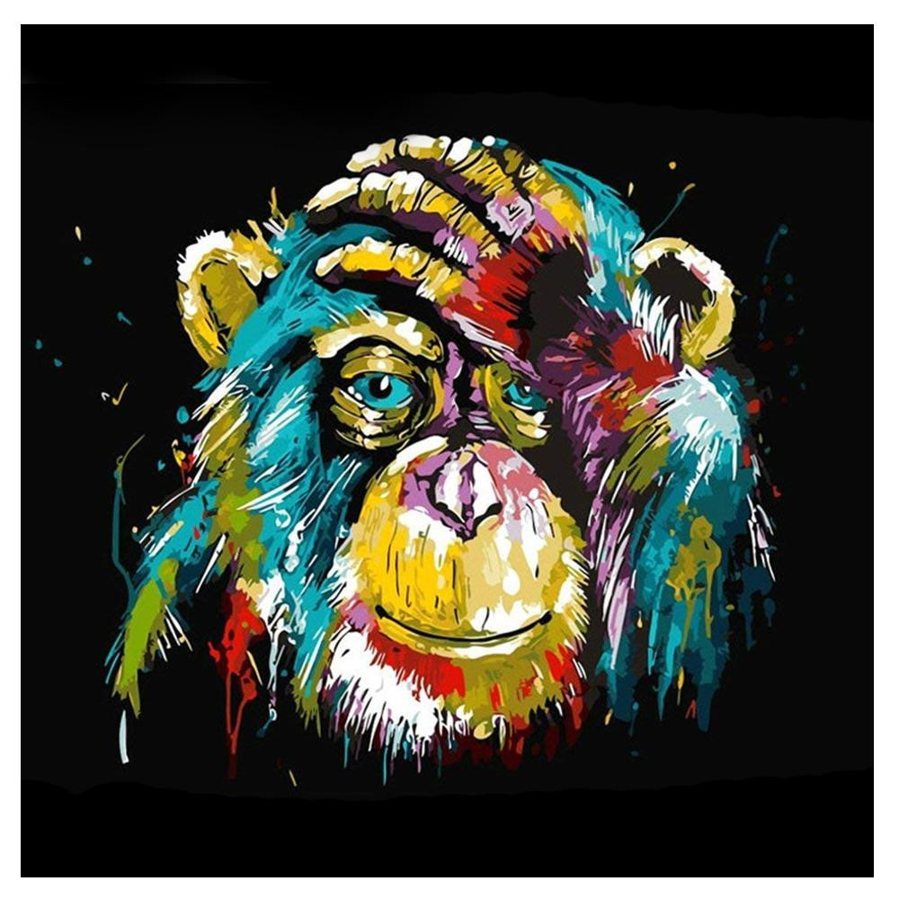 Canvas Poster, Monkey - 50 x 50 cm