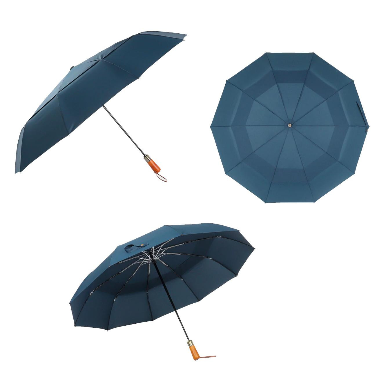 Umbrella, Compact - 115 cm - Blue