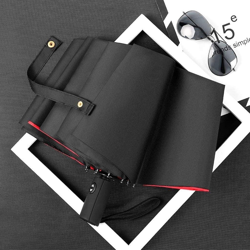 Umbrella, Compact - 105 cm - Black / Red