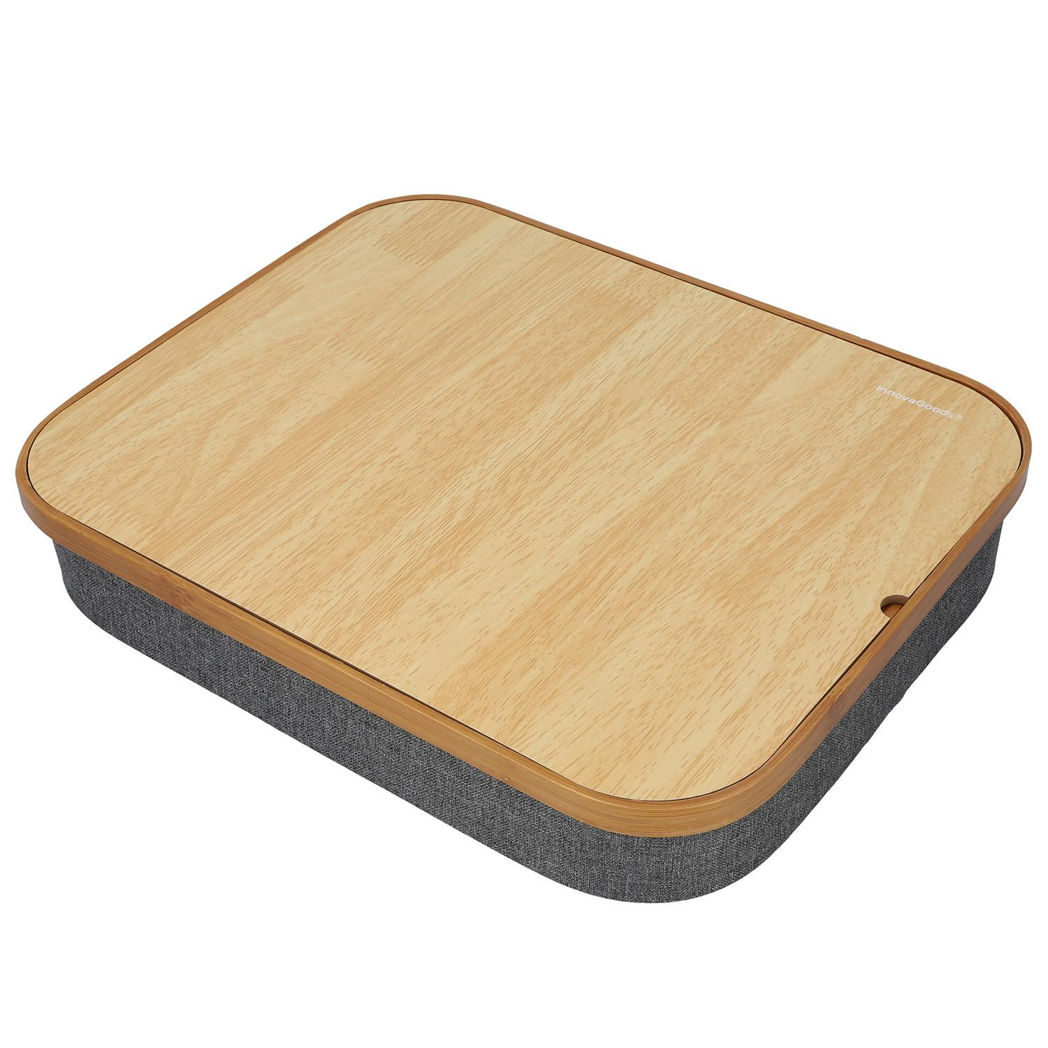 Knee Desk with Storage - Grey