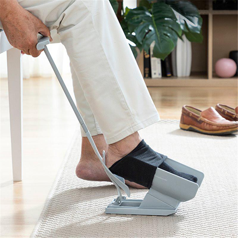 Sock Aid com sapato
