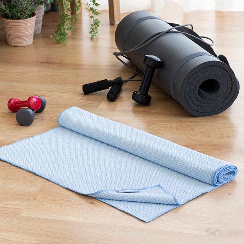 Exercise Towel - Non-Slip - Light Blue