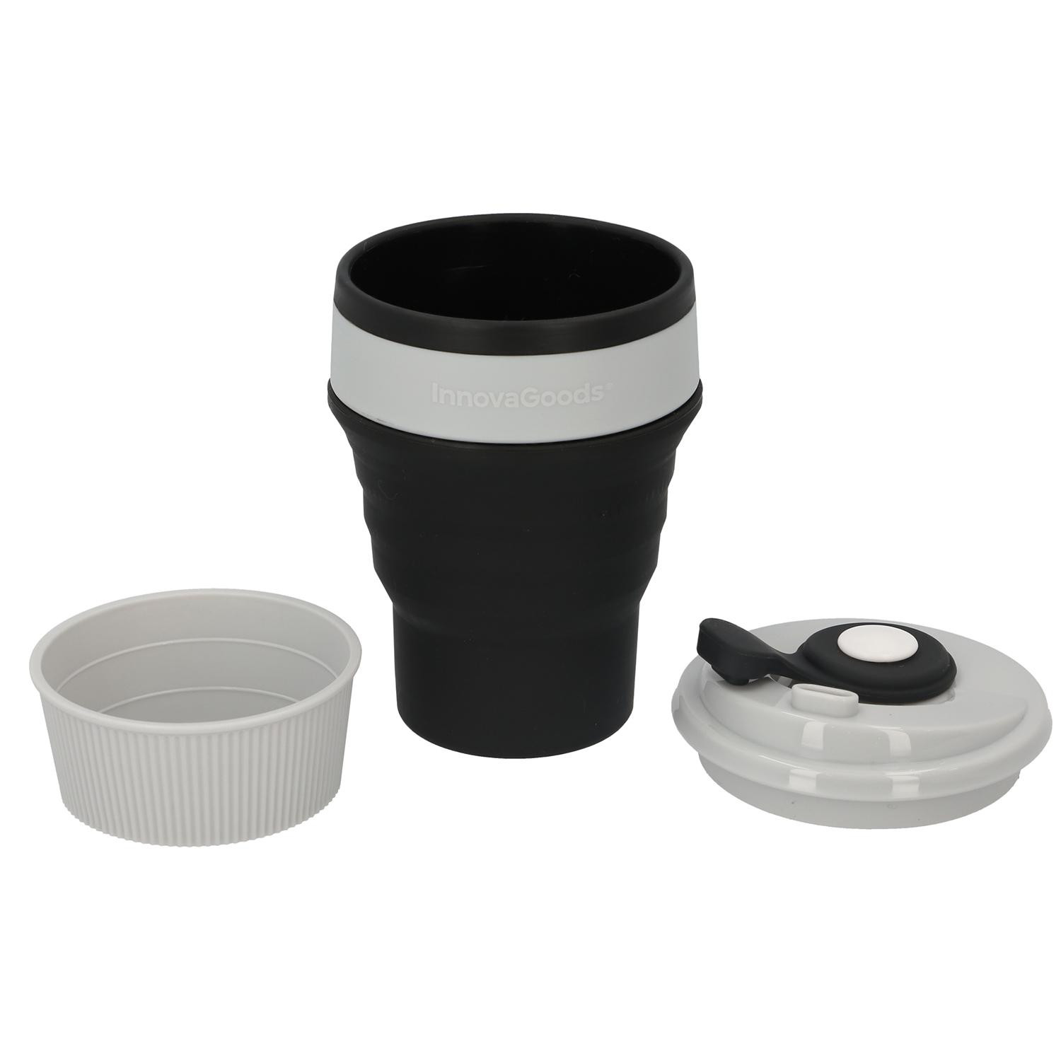 Mug pliable avec couvercle - Silicone