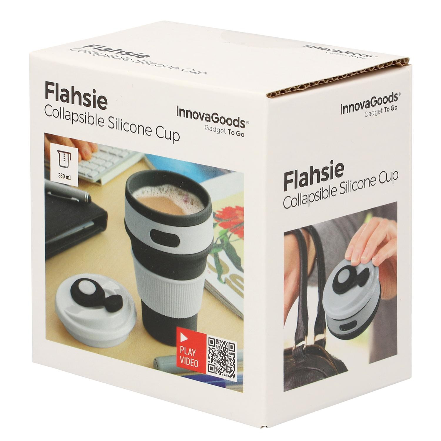 Foldable Mug with Lid - Silicone