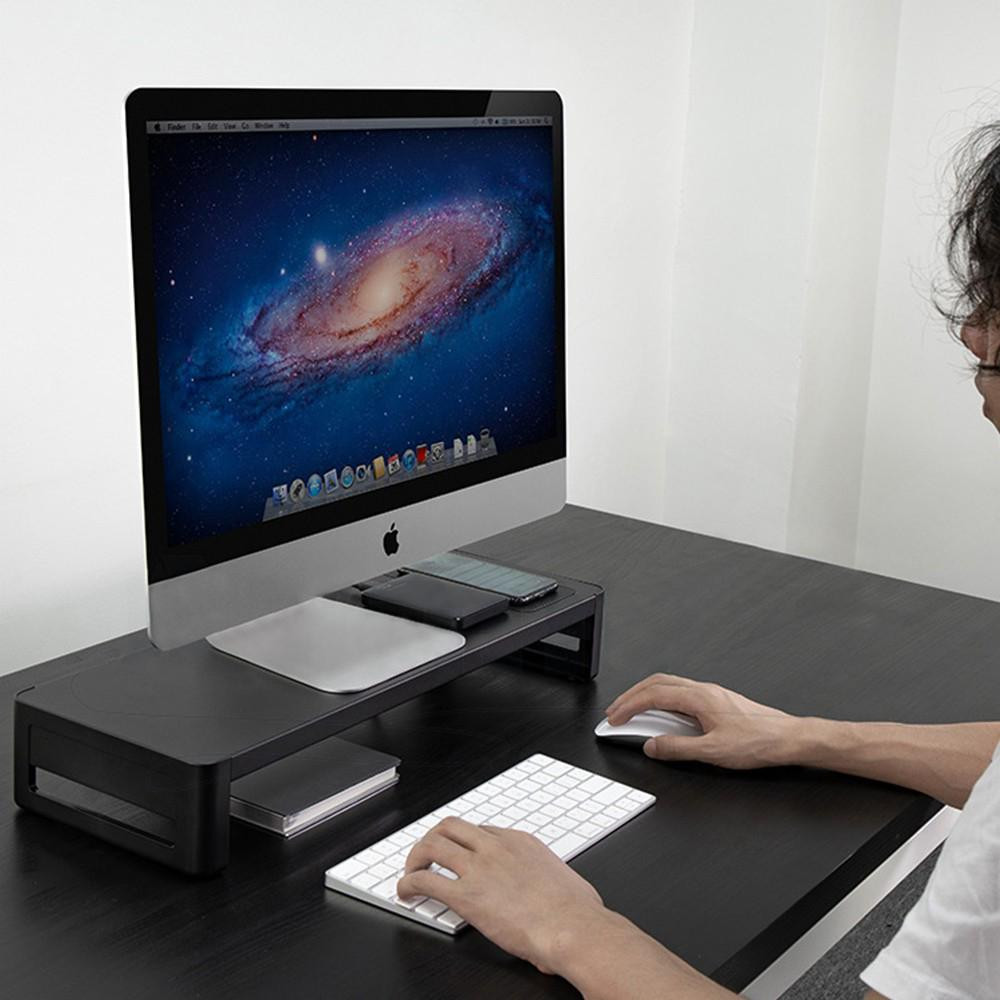 Monitor Stand, USB-powered - 4 USB Ports