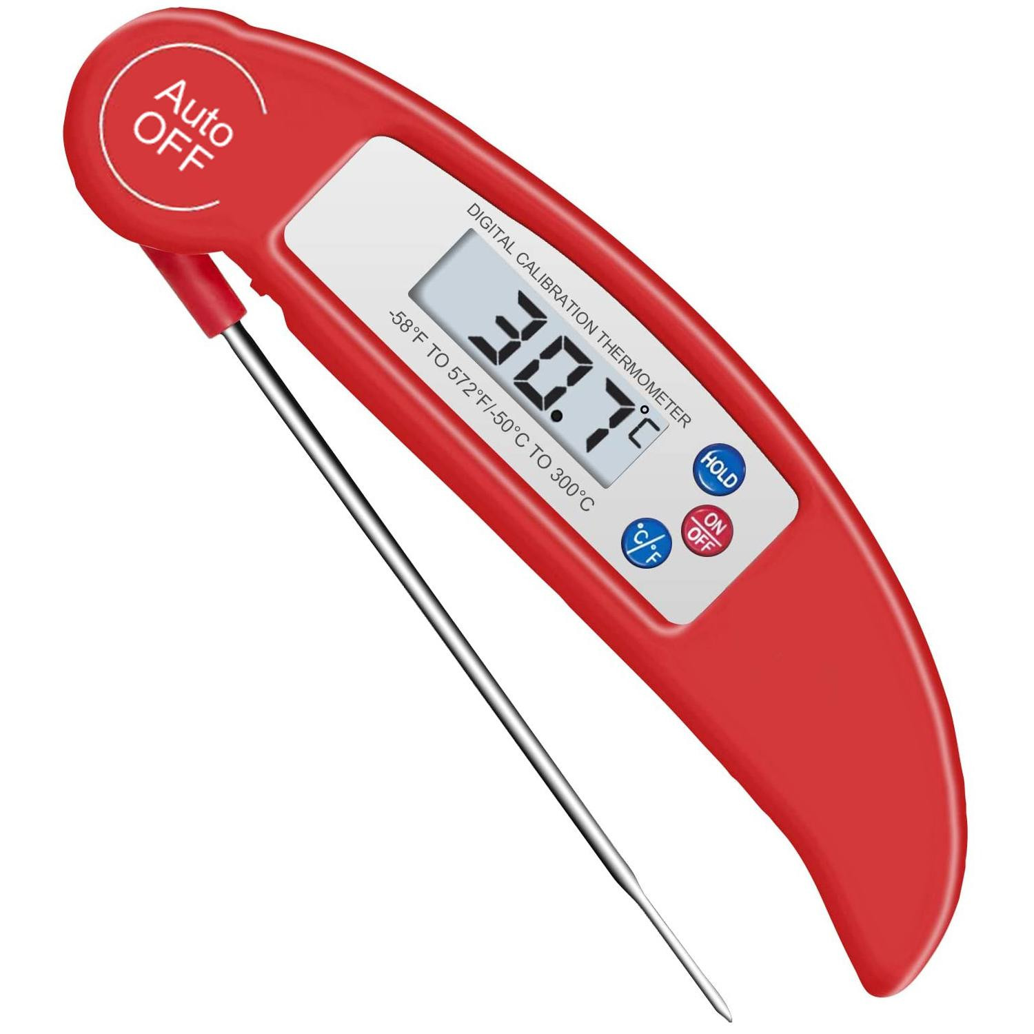 Digitale Vleesthermometer - Rood