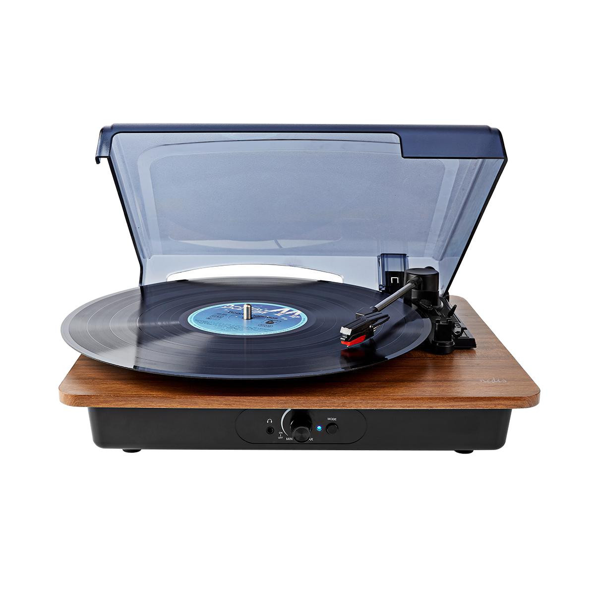 Belt-driven Turntable with Built-in Speaker