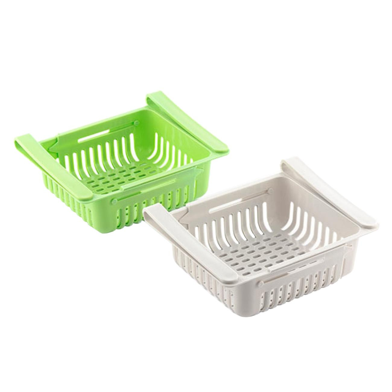 2x Adjustable Refrigerator Drawers