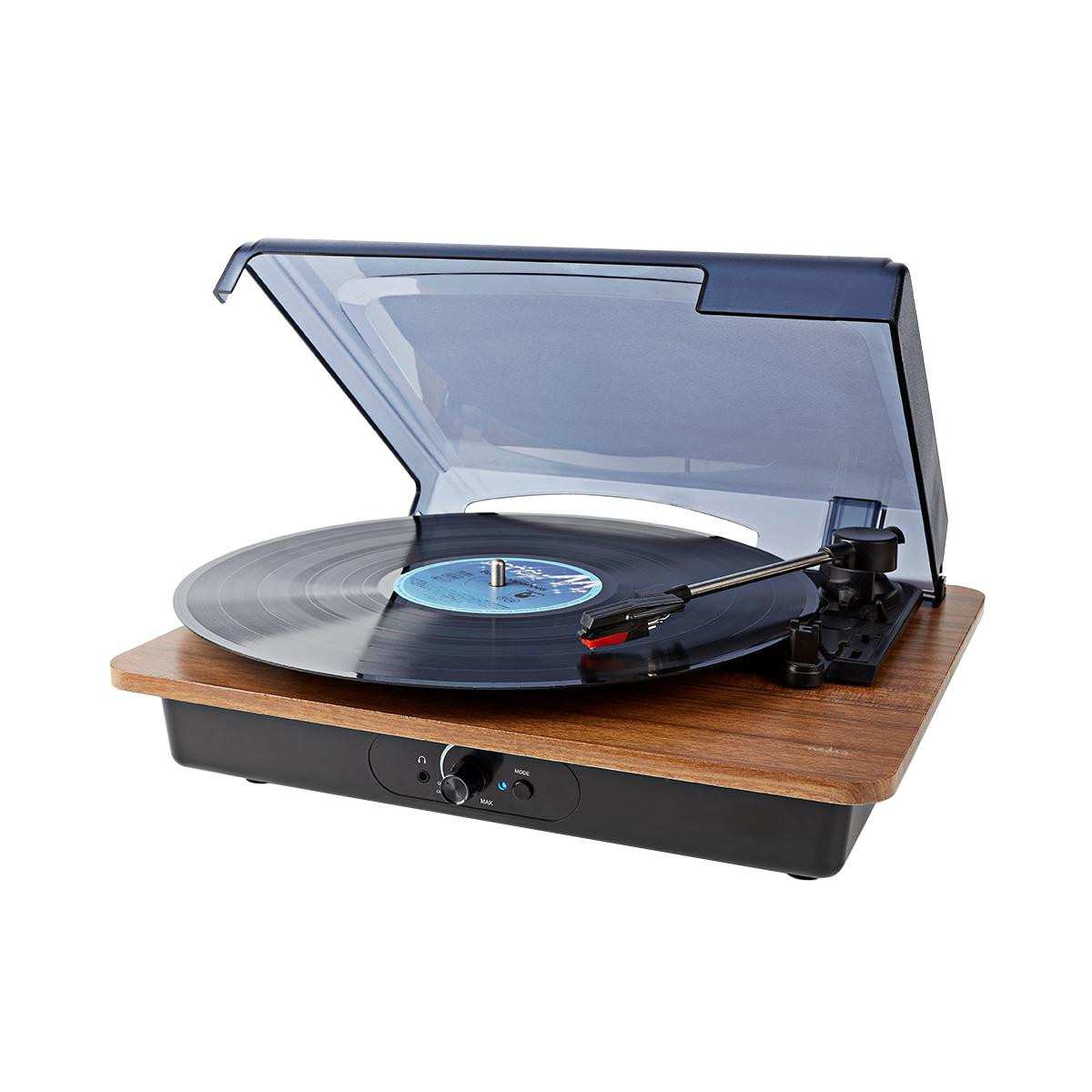 Belt-driven Turntable with Built-in Speaker