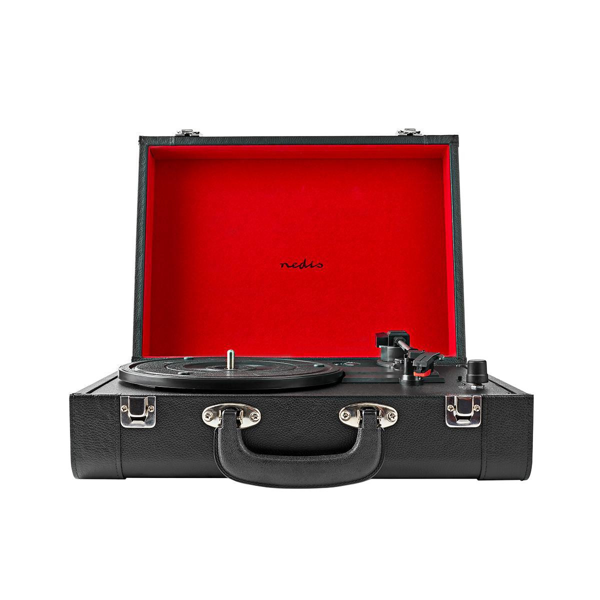Portable Turntable with Built-in Speaker