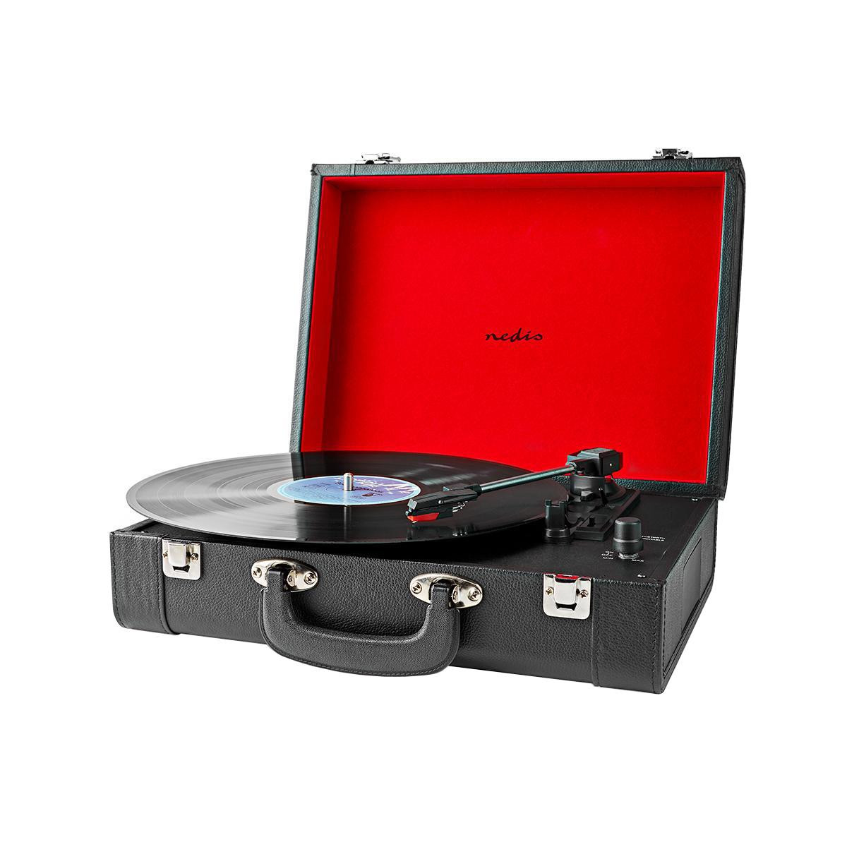 Portable Turntable with Built-in Speaker