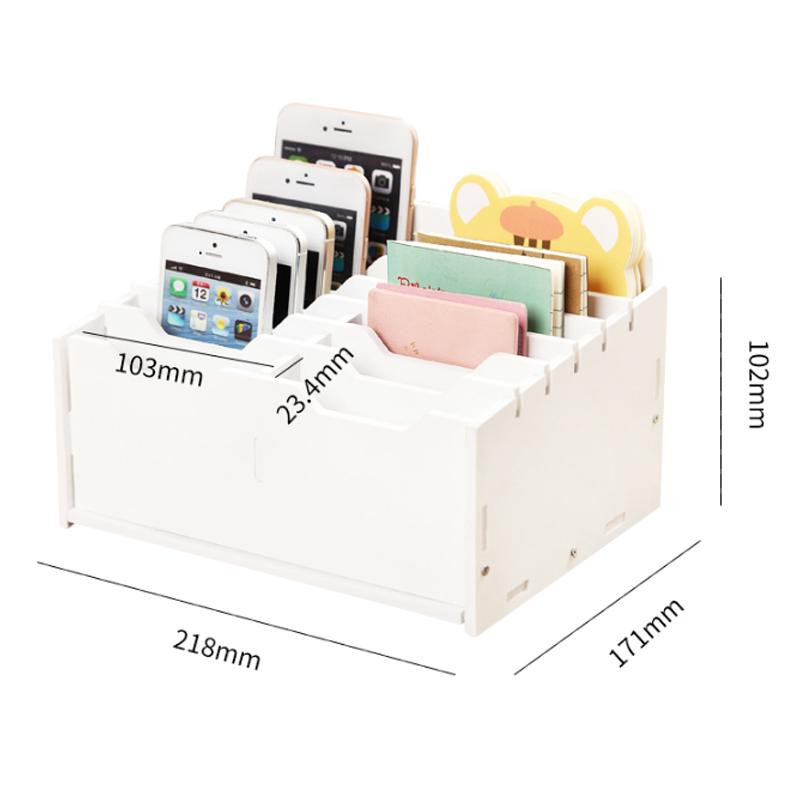 Soporte Móvil con 12 Compartimentos - Blanco