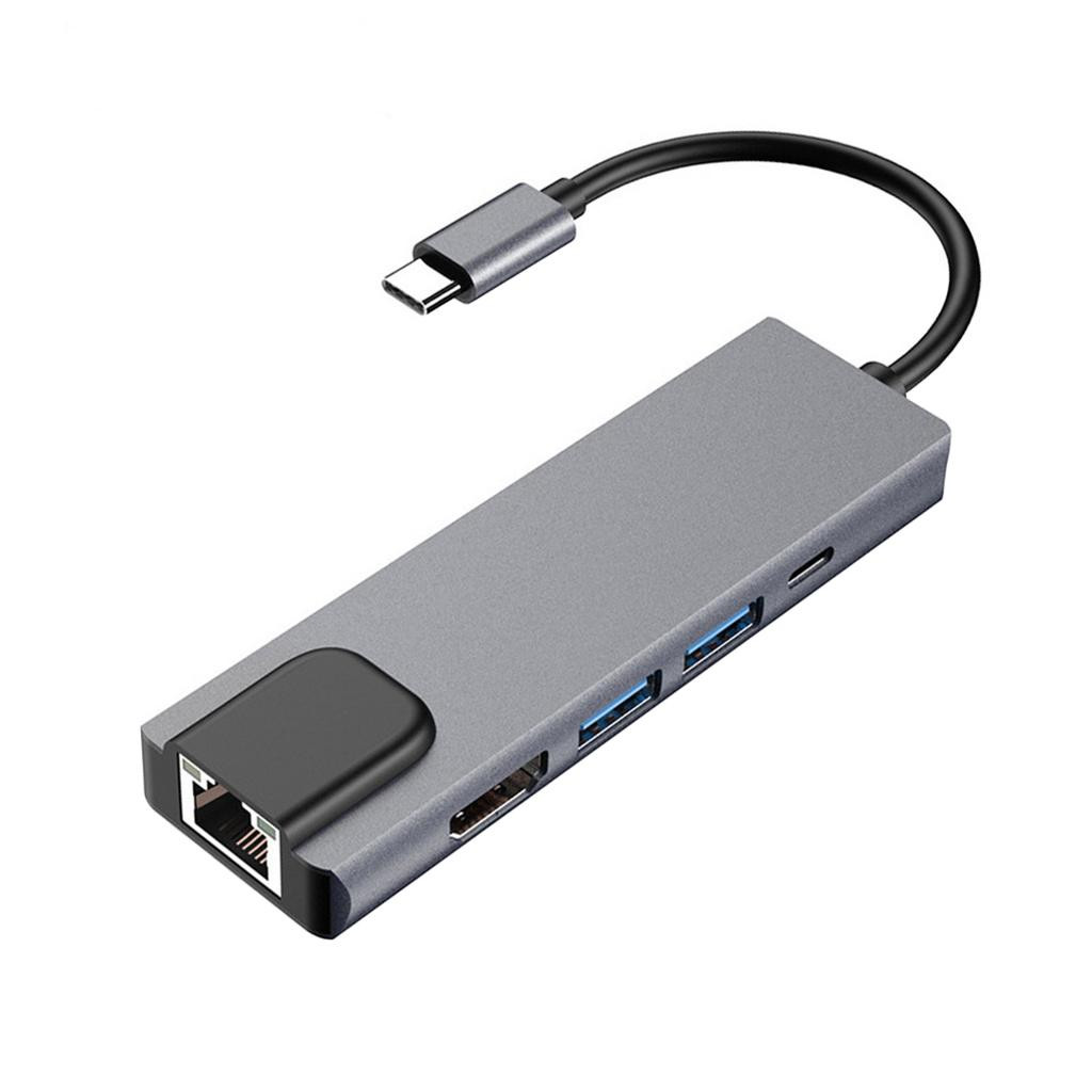 Multiporto USB-C-HDMI, Ethernet, USB-C, 2x USB-3.0