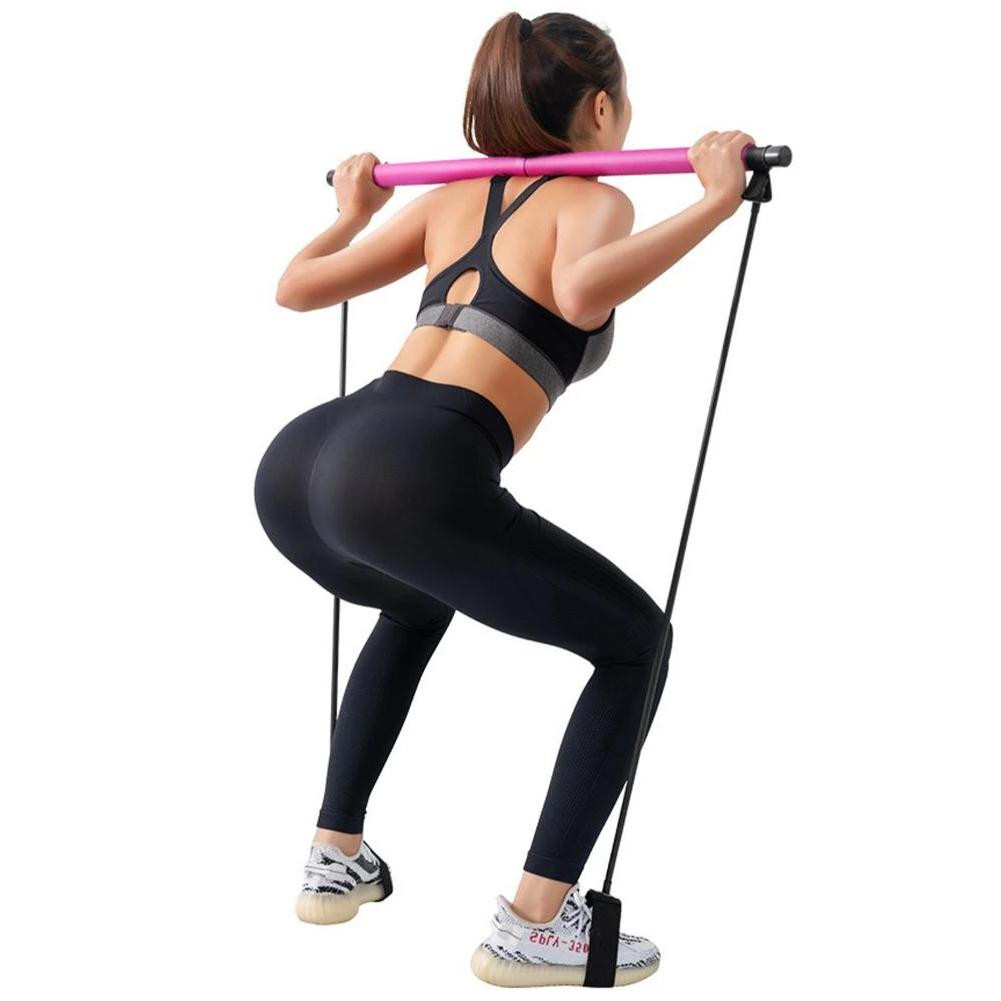Barra de Ejercicios para Pilates - Rosa