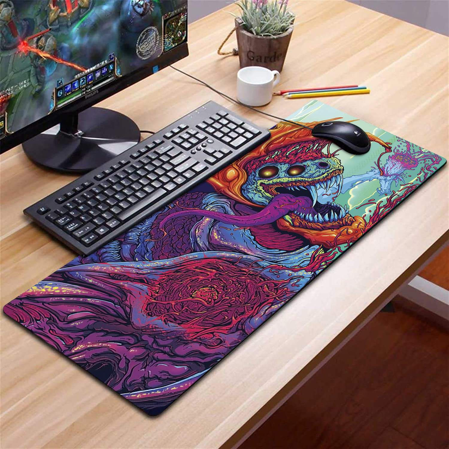 Mousepad, Monster - 79 x 30 cm