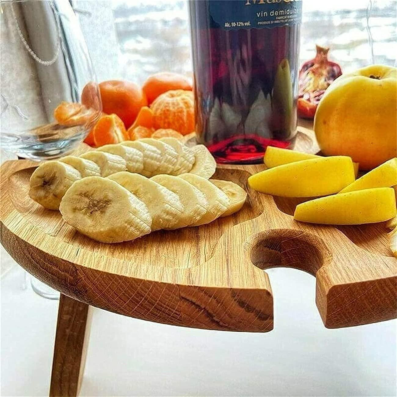 Folding Wine Table for Picnic - Wood