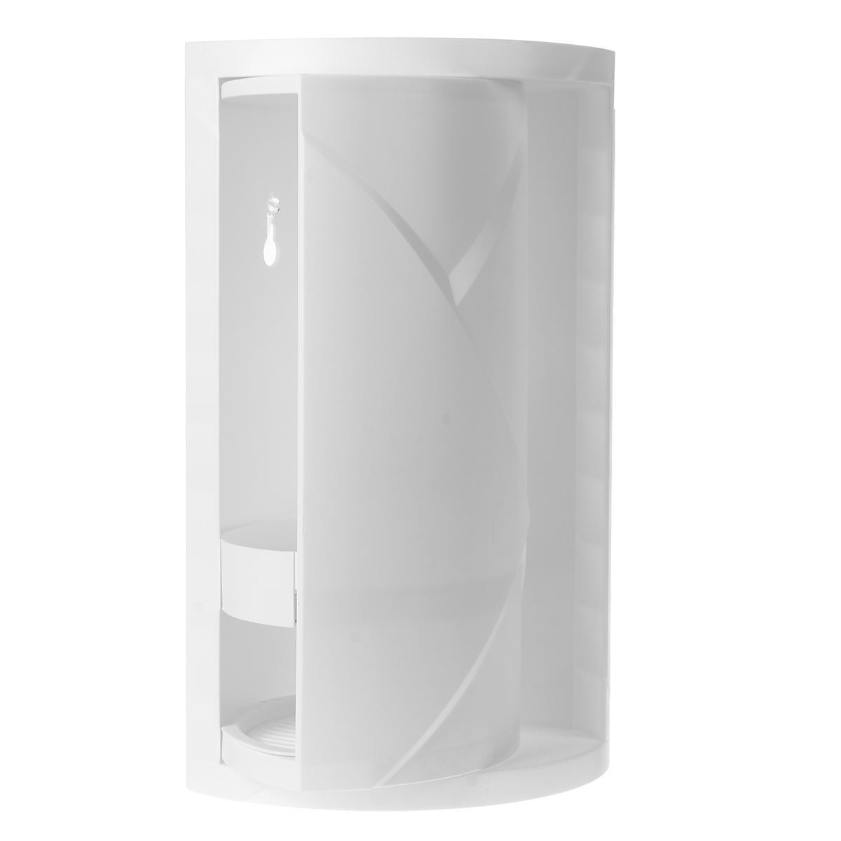 Rotatable Corner Cabinet for Bathroom - White