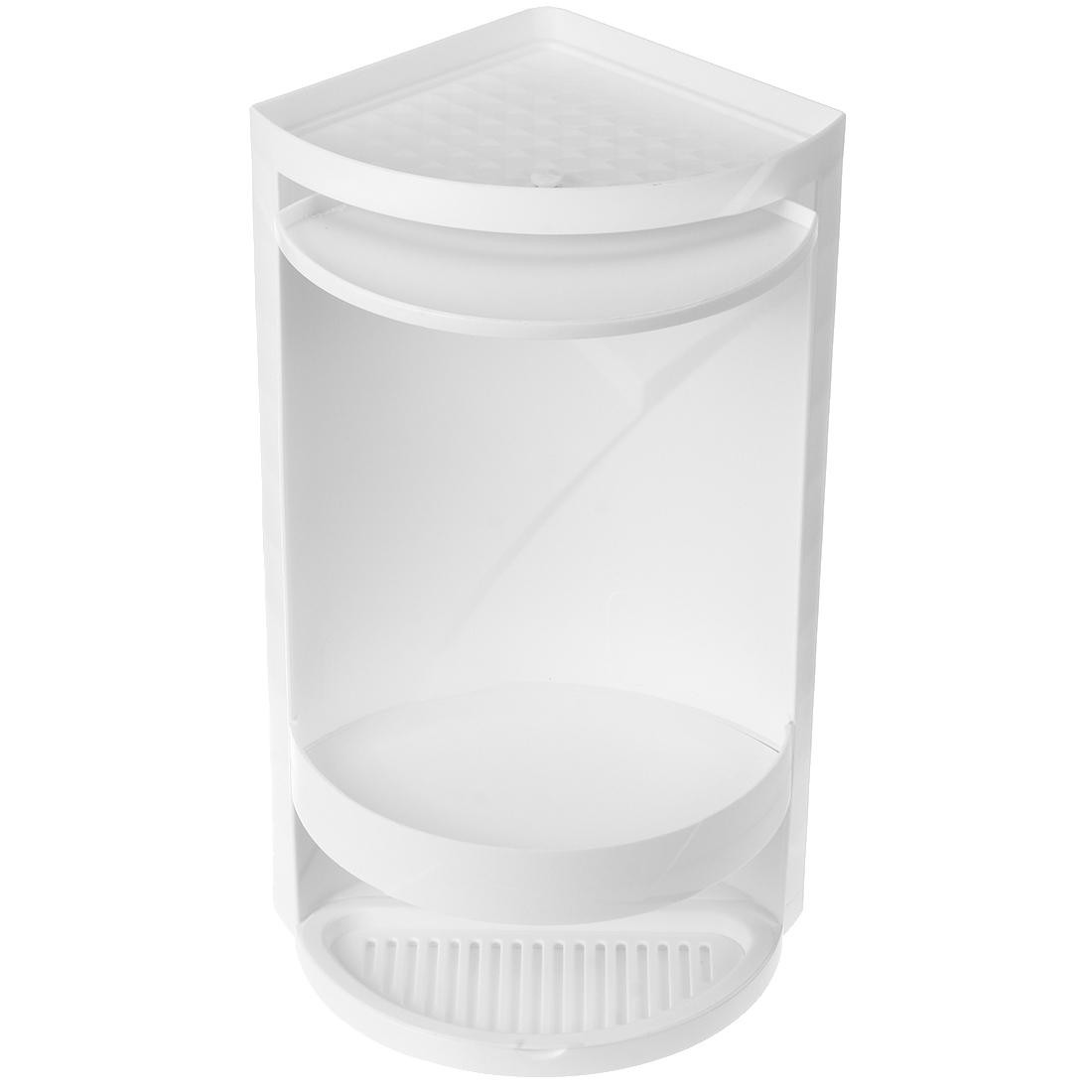 Rotatable Corner Cabinet for Bathroom - White