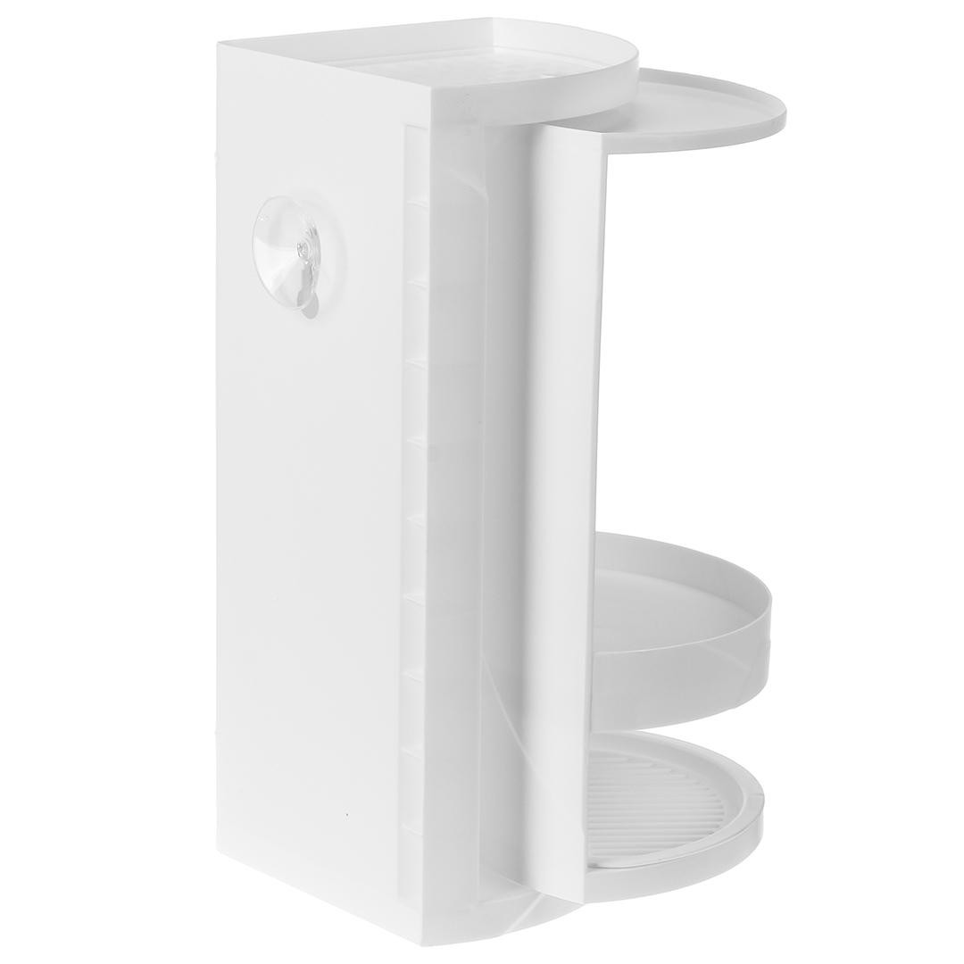 Rotatable Corner Cabinet for Bathroom - White