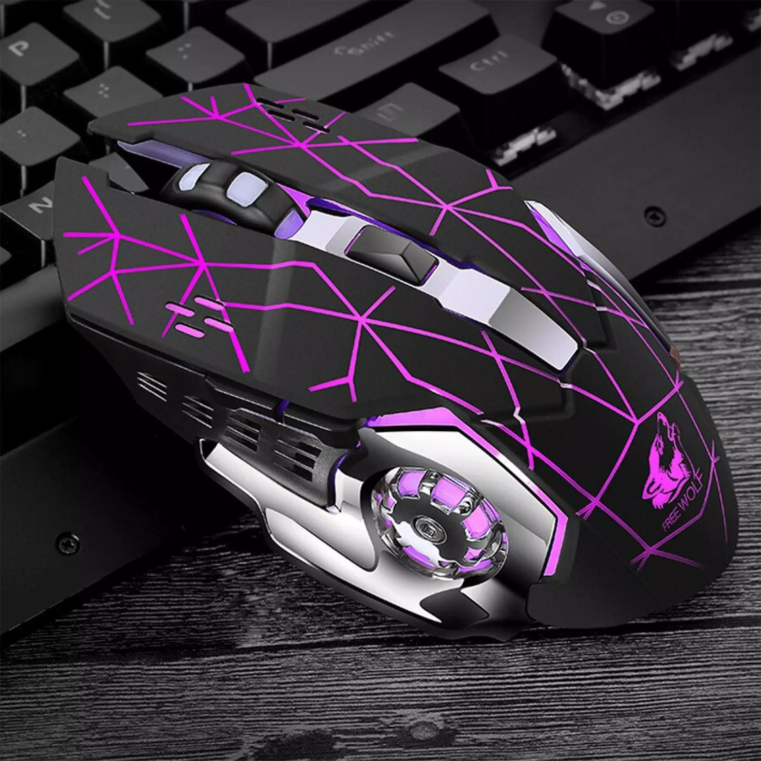 Mouse da gioco wireless, X8 - Retroilluminato