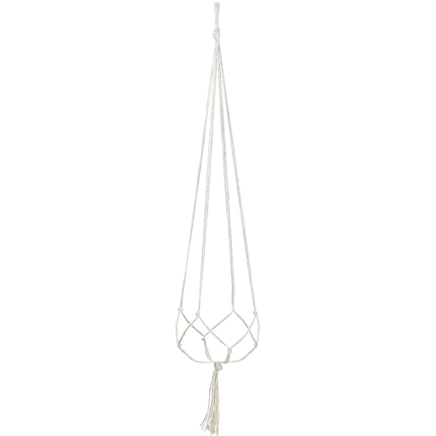 Hangmand met Macramé Knopen - 118 cm