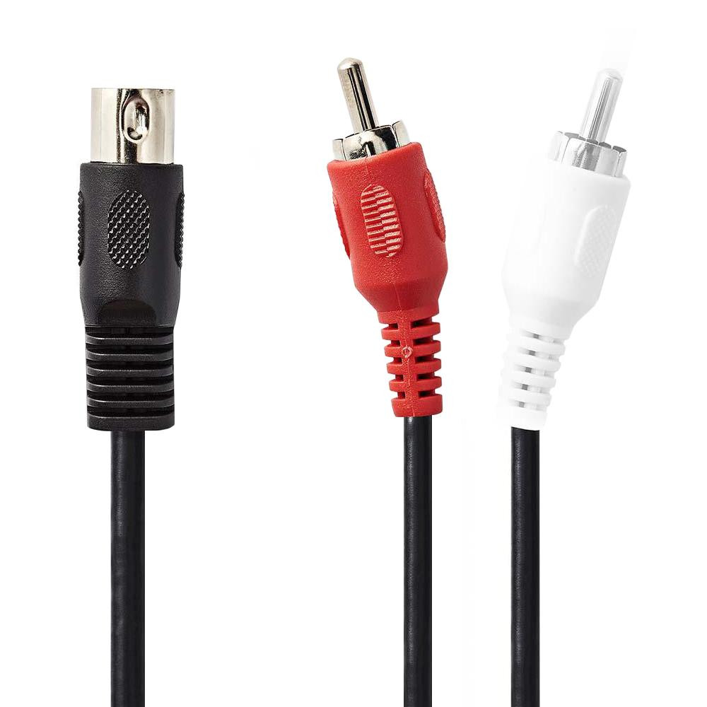 Câble audio, DIN vers 2x RCA - 1 m