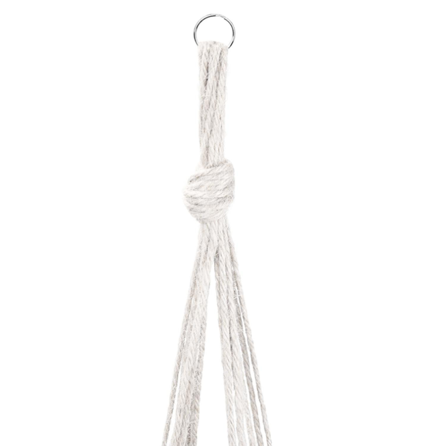 Blumenampel mit Makramee-Knotung - 118 cm