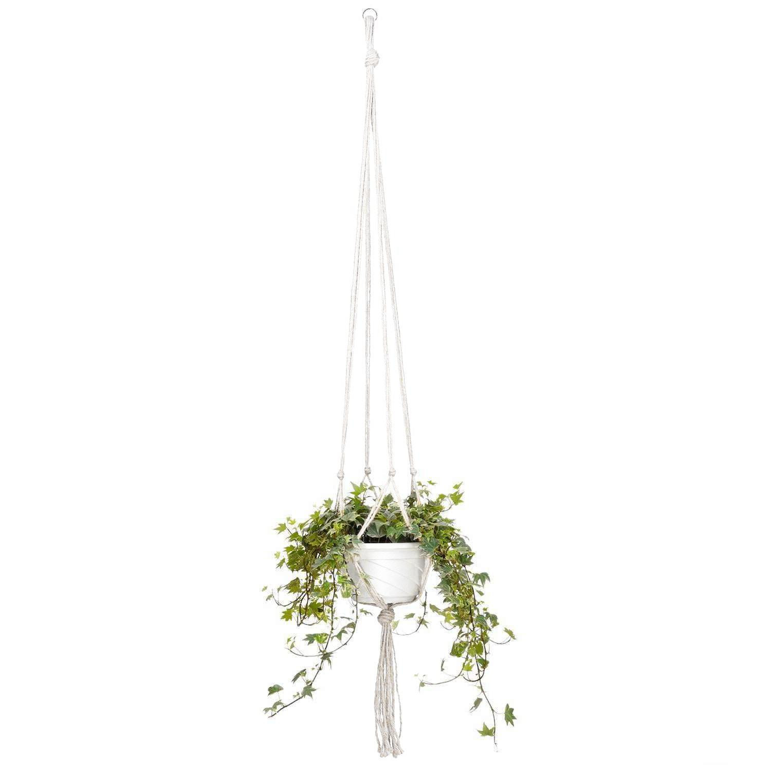 Cesto Pendurado com Nó Macramê - 118 cm