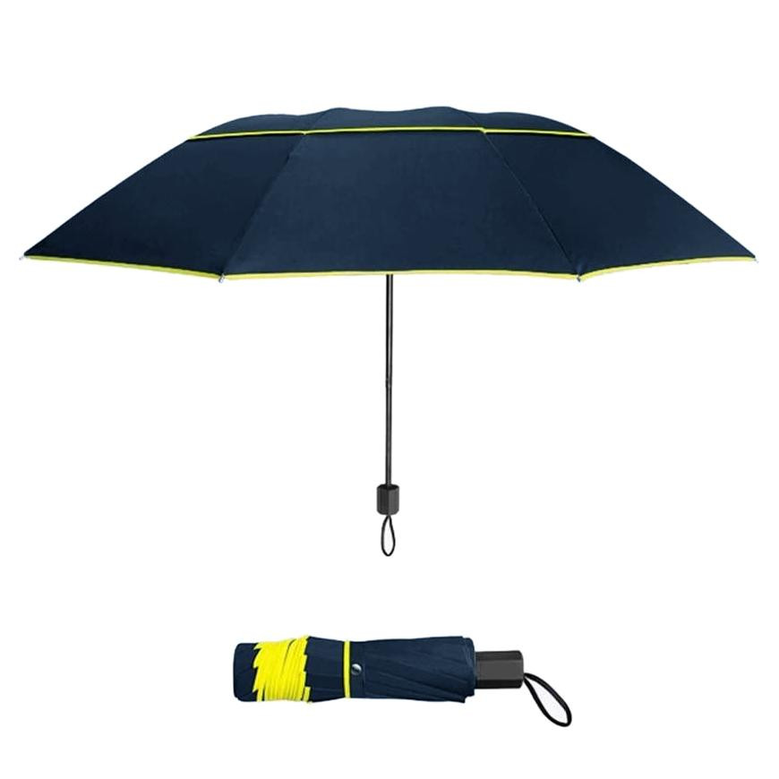 Winddichte Paraplu, 130 cm - Blauw