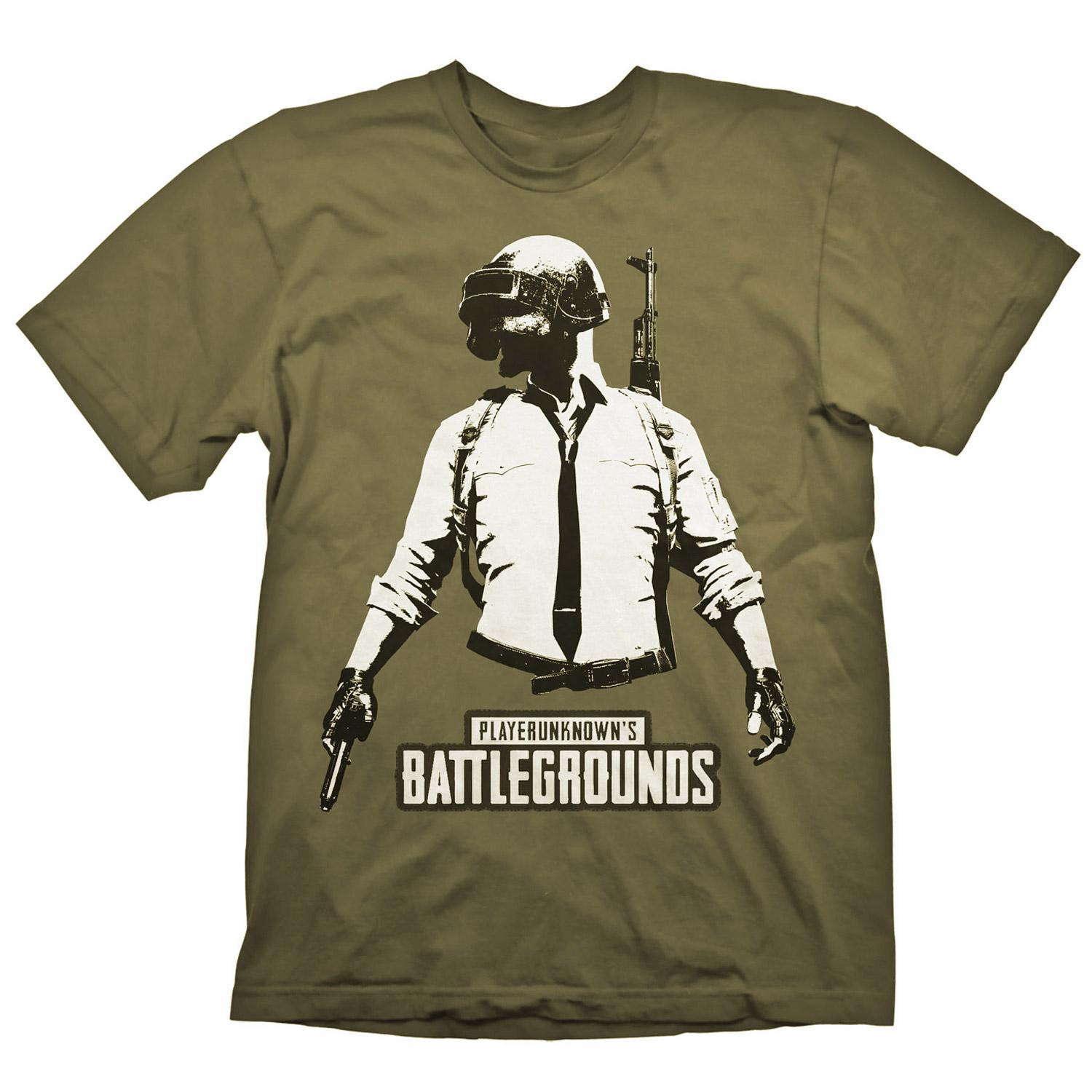PUBG, tričko - Guy Stencil Khaki