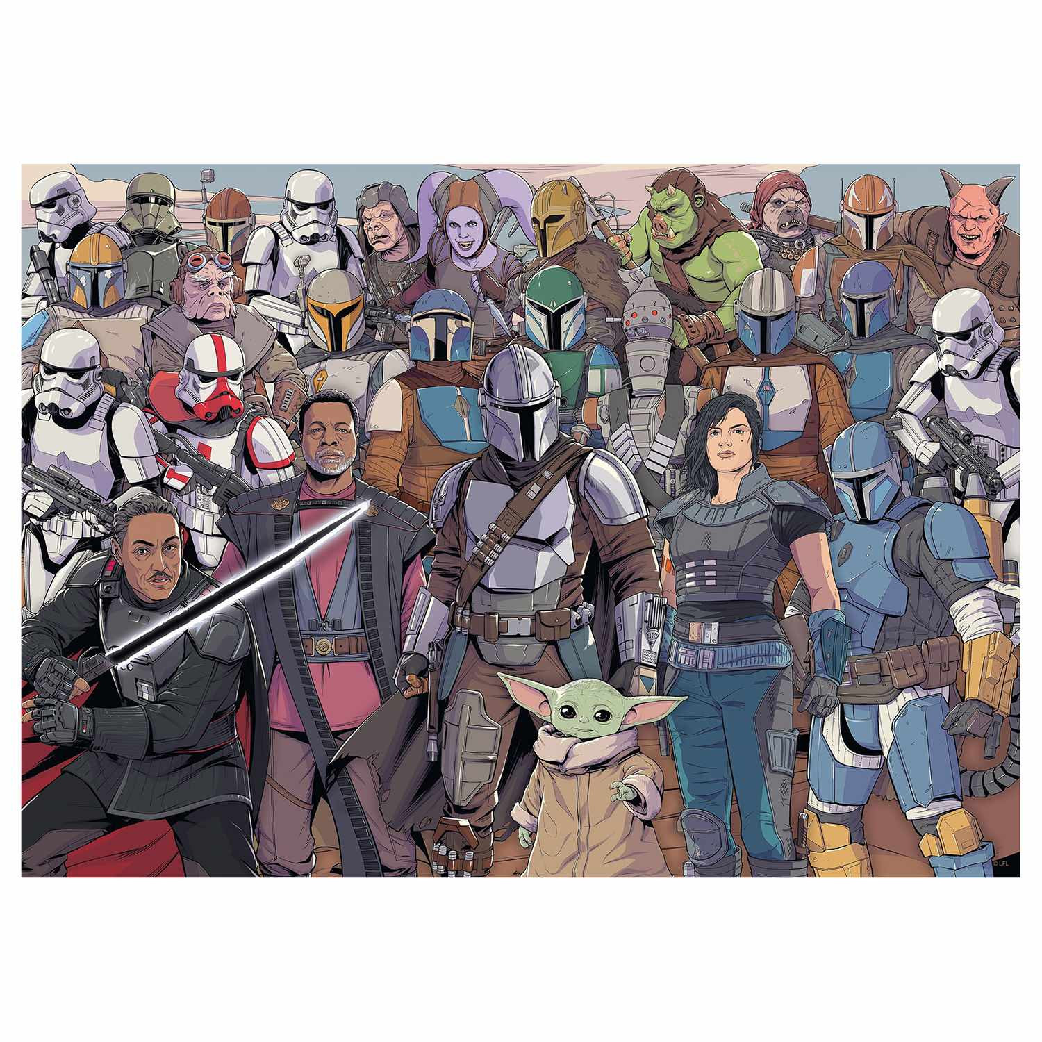 The Mandalorian, Puzzle - Sfida - 1000 pezzi