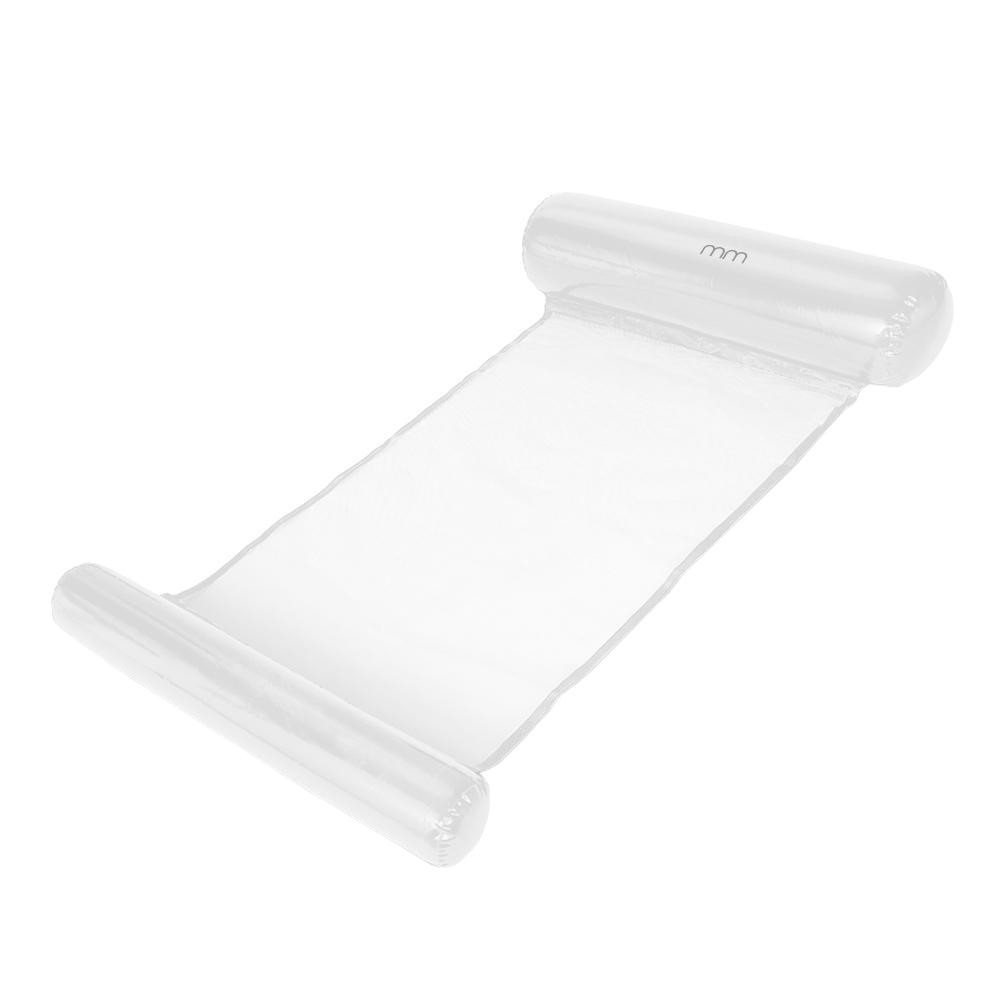 Badmatras met dun middengedeelte - wit