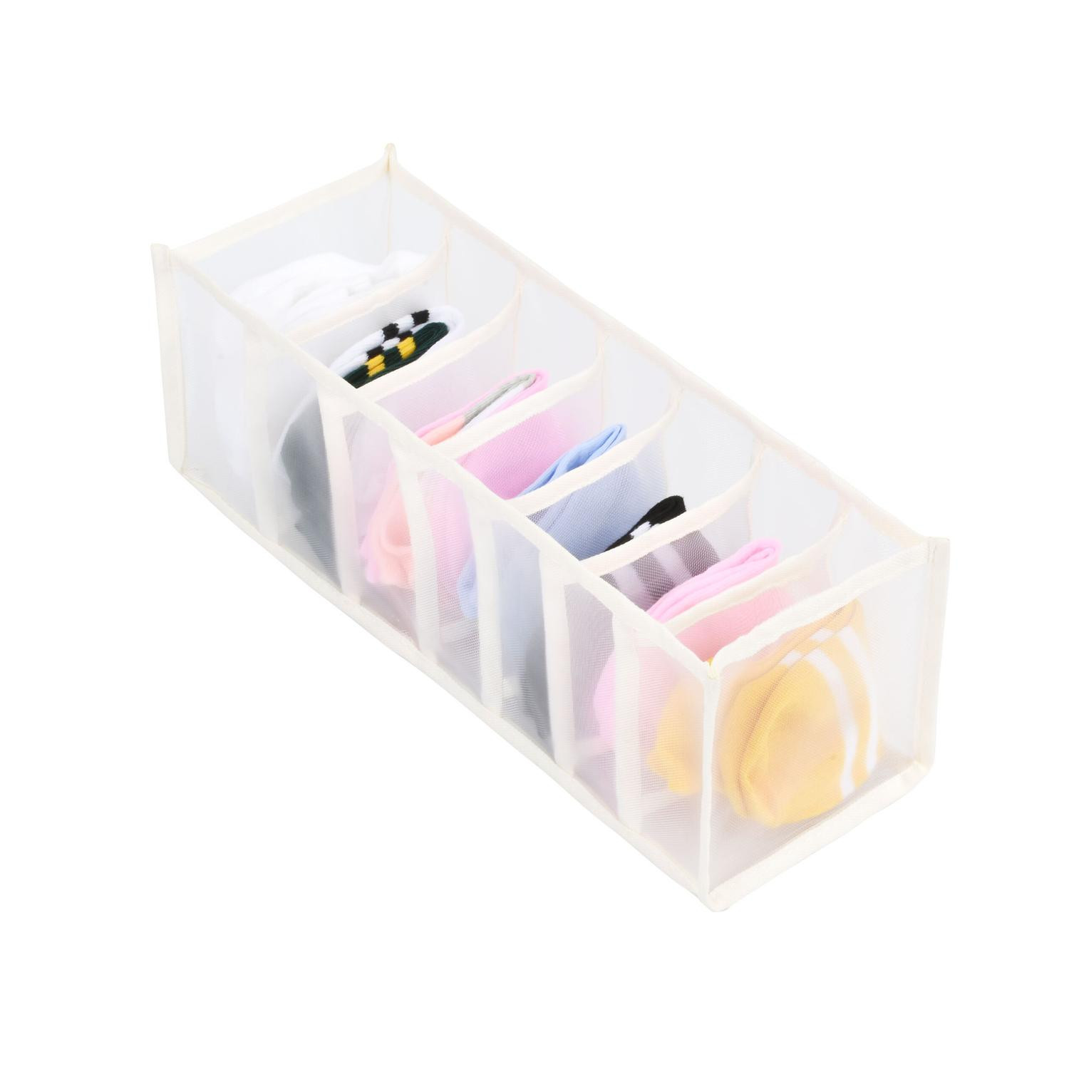 Organizer for Drawer, 7 Compartments - White