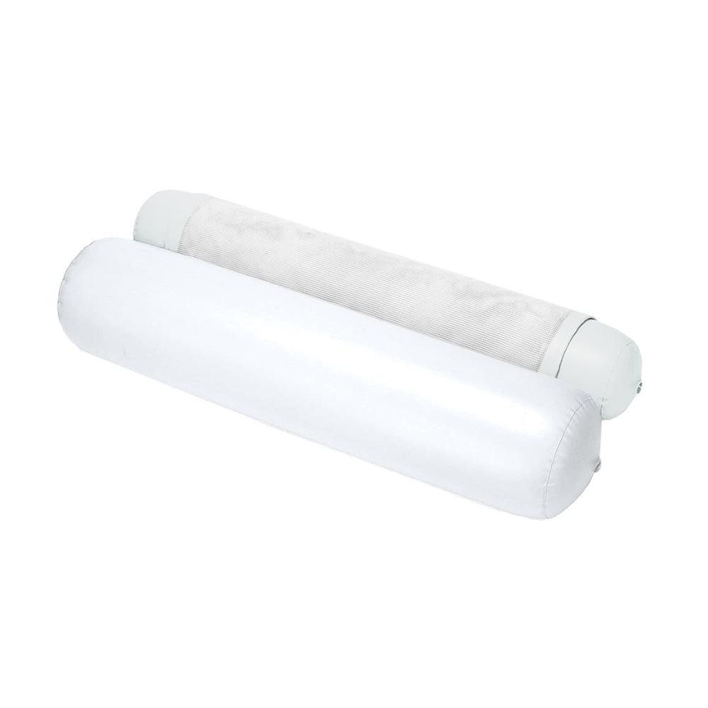Badmatras met dun middengedeelte - wit