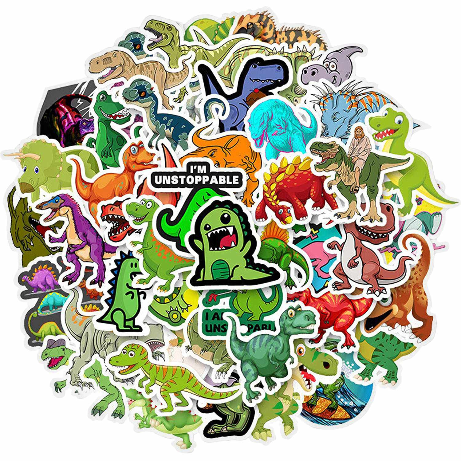 50 adesivi e decalcomanie - Dinosauri