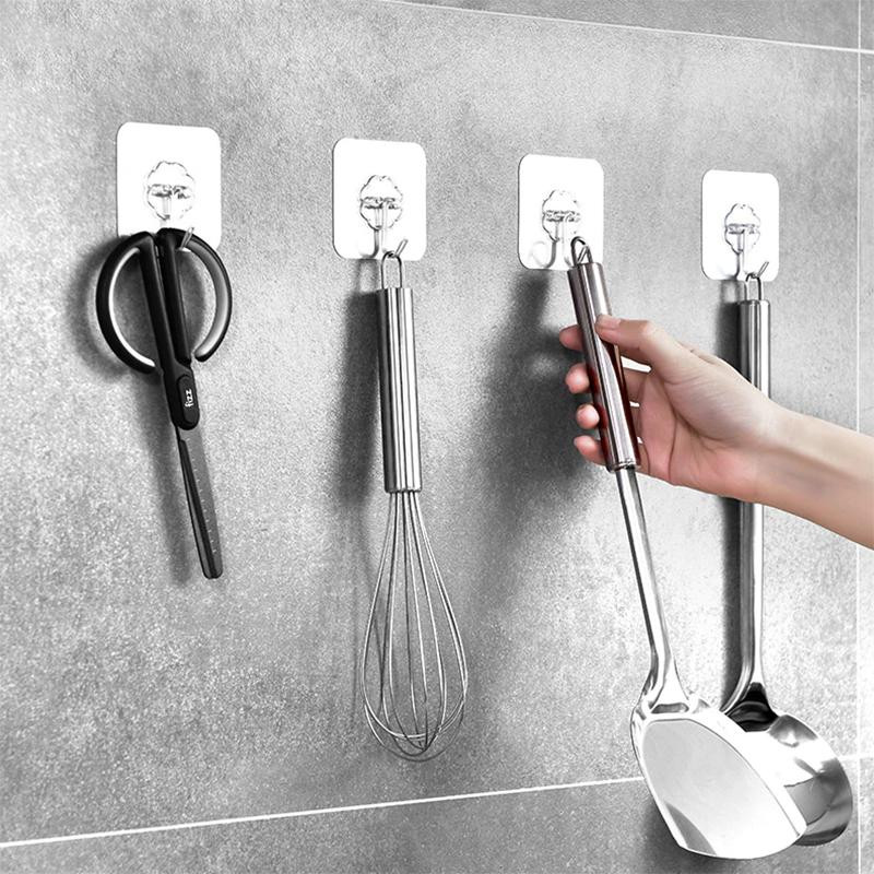10x Ganchos de Pared - Autoadhesivos