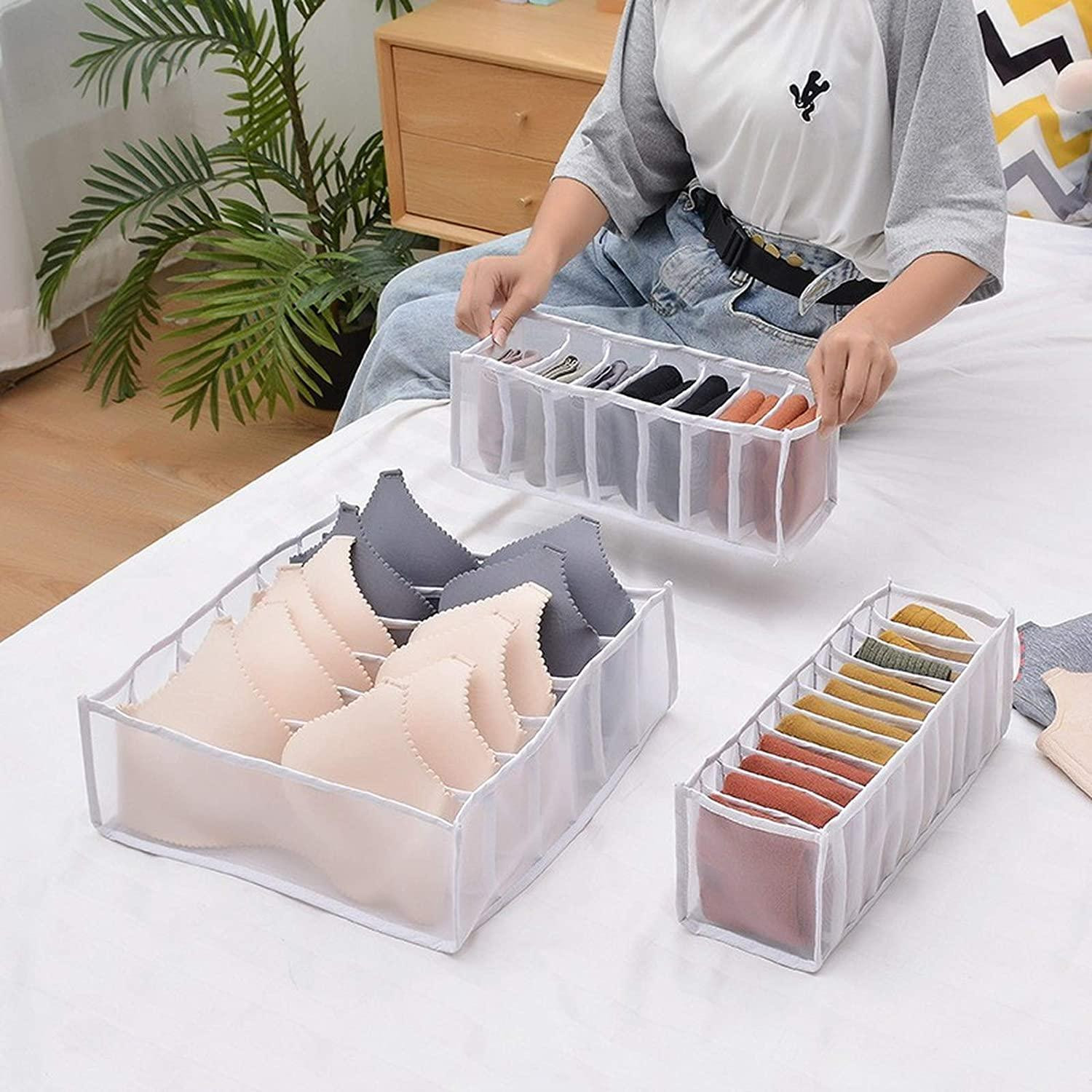 Organizer for Drawer, 11 Compartments - White