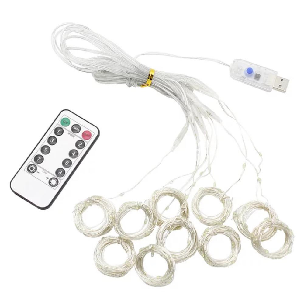 USB-powered LED Curtain - Warm Light
