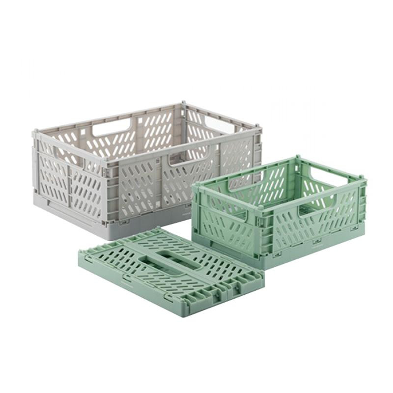 3x Stackable and Foldable Storage Boxes